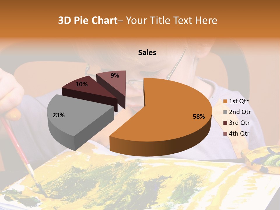 Boy Painting PowerPoint Template