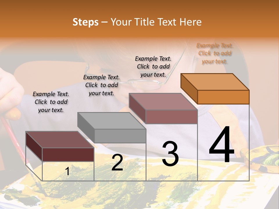 Boy Painting PowerPoint Template