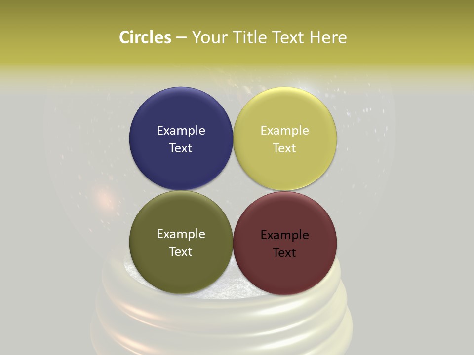 Flying Santa Snow Globe PowerPoint Template