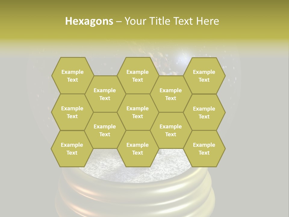 Flying Santa Snow Globe PowerPoint Template