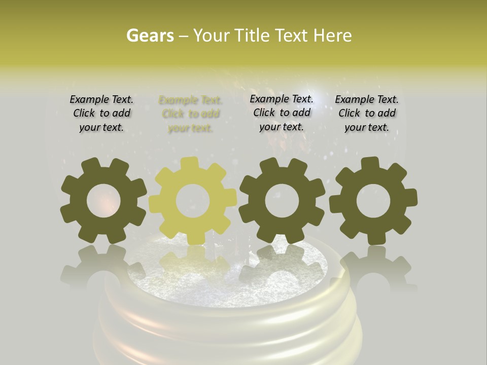 Flying Santa Snow Globe PowerPoint Template