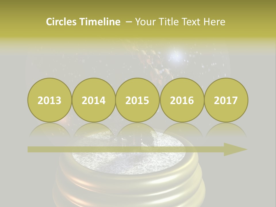 Flying Santa Snow Globe PowerPoint Template