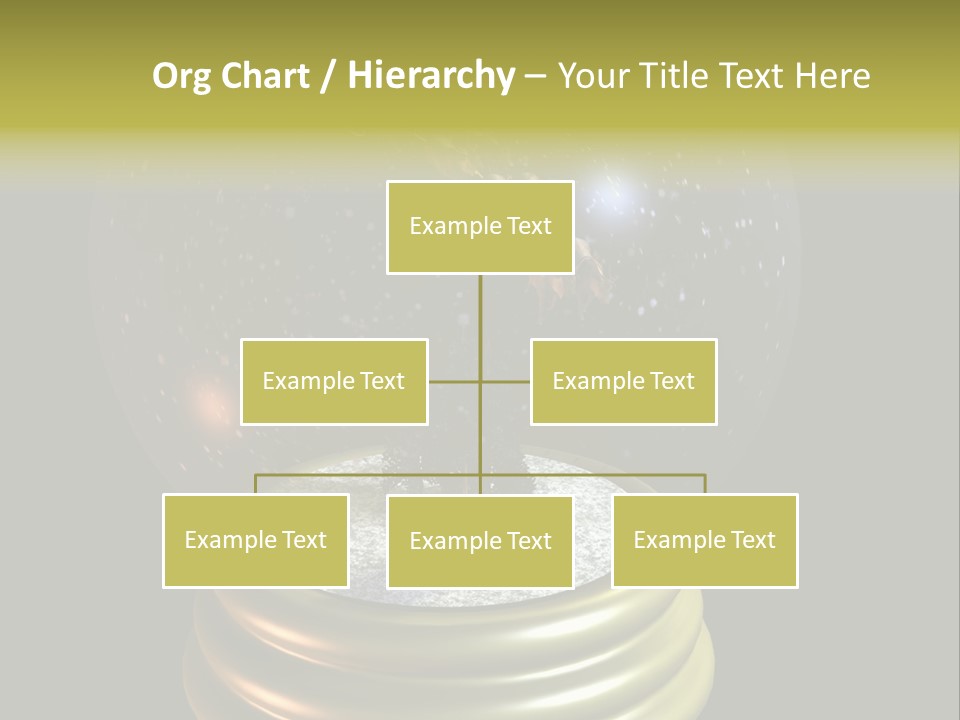 Flying Santa Snow Globe PowerPoint Template