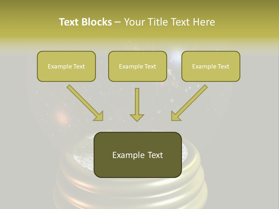 Flying Santa Snow Globe PowerPoint Template