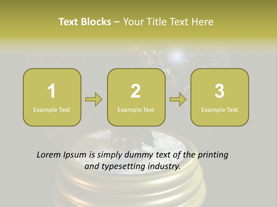 Flying Santa Snow Globe PowerPoint Template