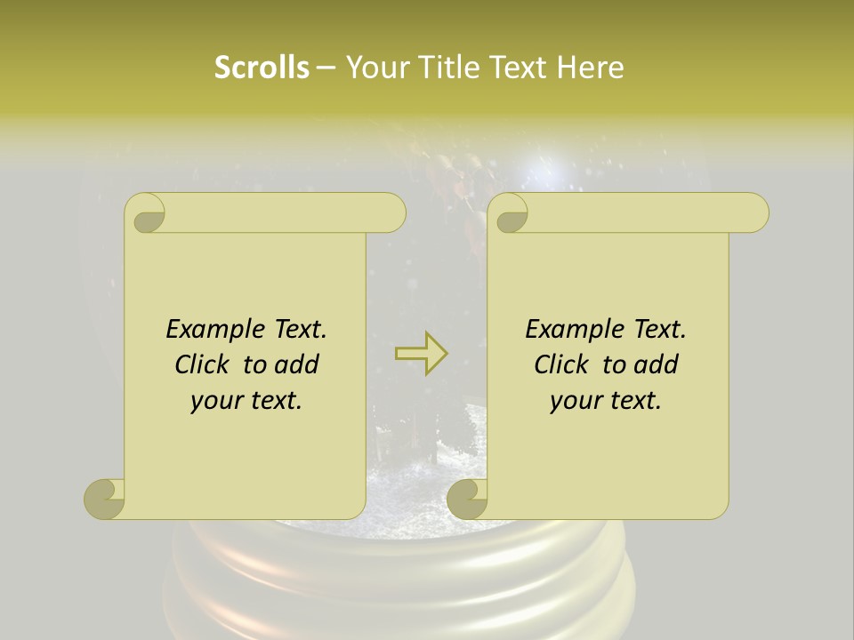 Flying Santa Snow Globe PowerPoint Template