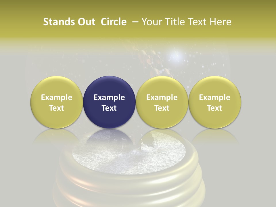 Flying Santa Snow Globe PowerPoint Template