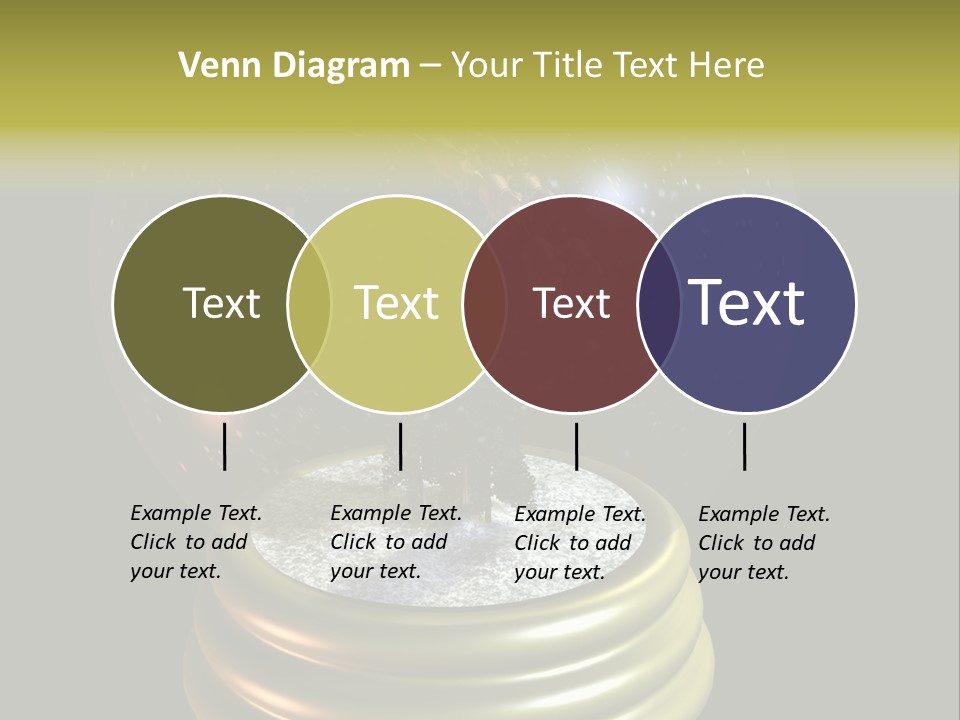 Flying Santa Snow Globe PowerPoint Template