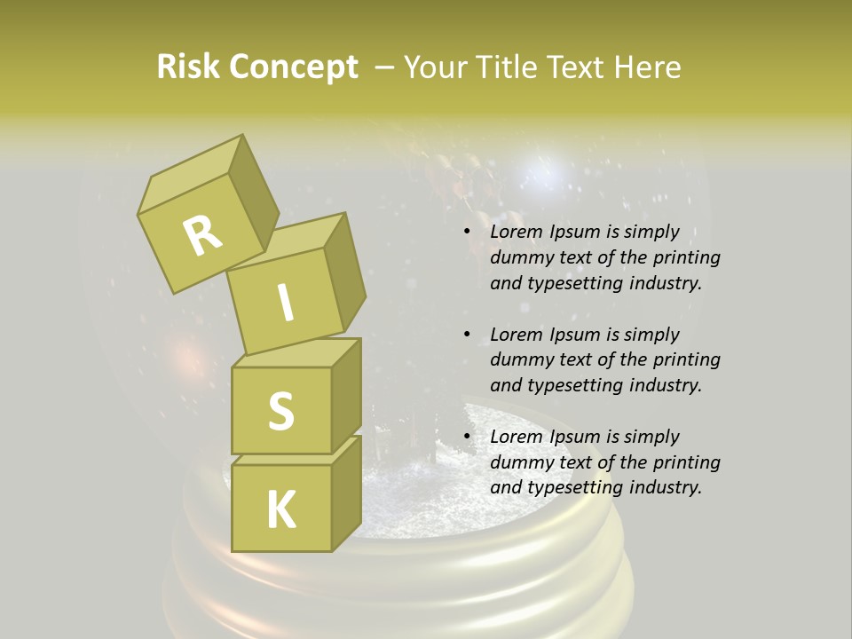 Flying Santa Snow Globe PowerPoint Template