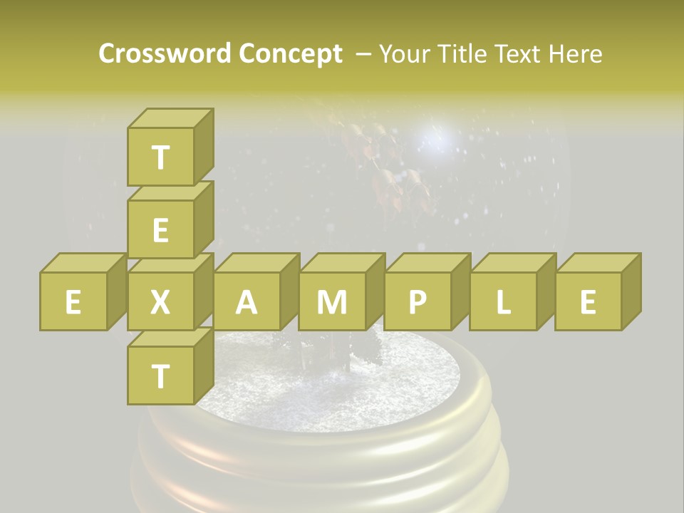 Flying Santa Snow Globe PowerPoint Template