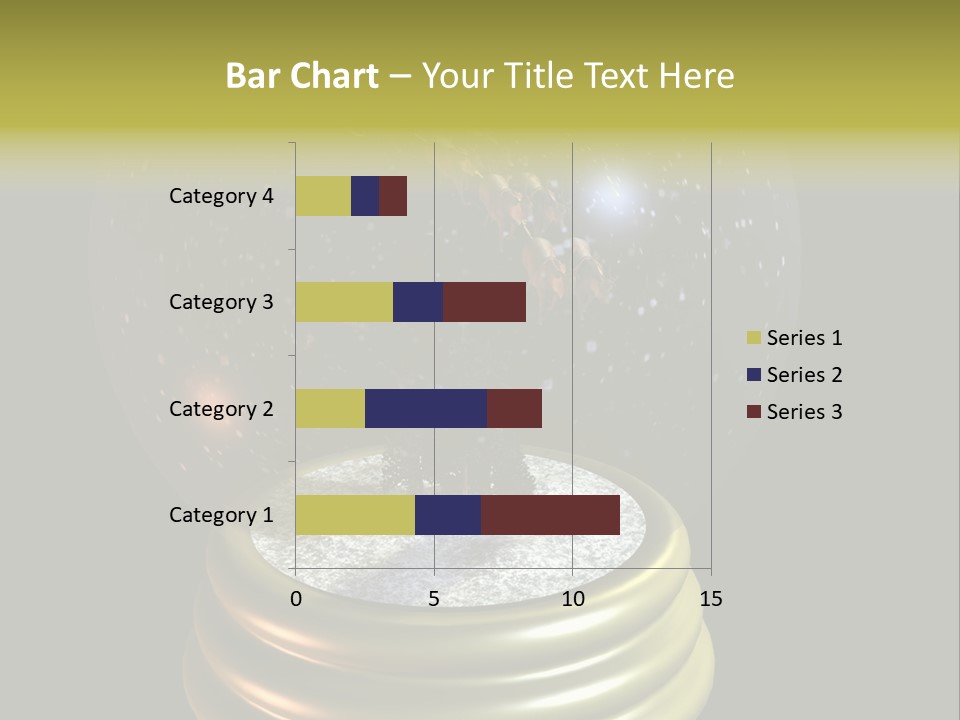 Flying Santa Snow Globe PowerPoint Template