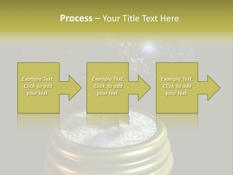 Flying Santa Snow Globe PowerPoint Template
