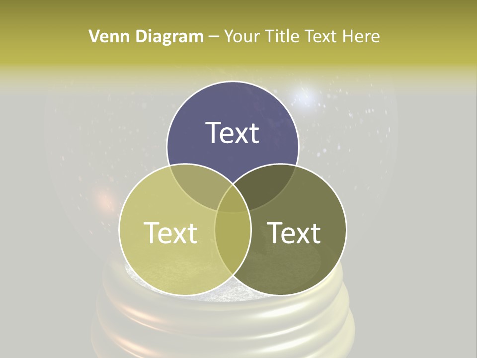 Flying Santa Snow Globe PowerPoint Template