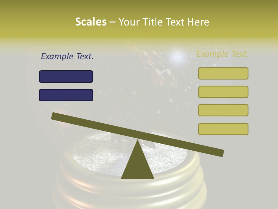 Flying Santa Snow Globe PowerPoint Template