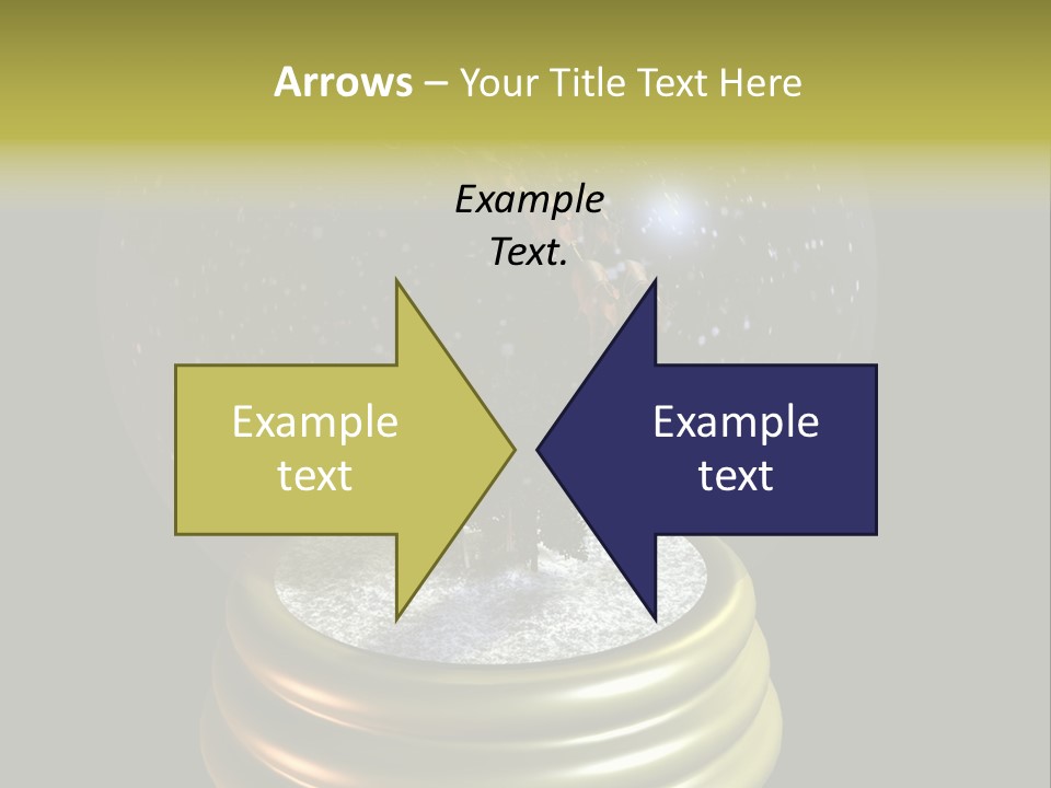 Flying Santa Snow Globe PowerPoint Template