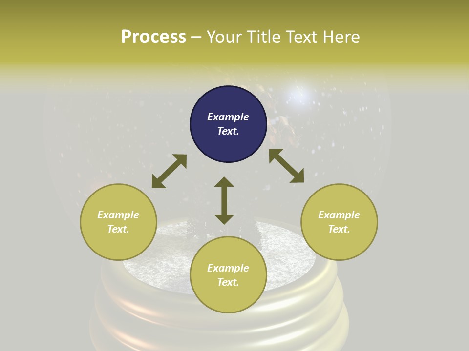 Flying Santa Snow Globe PowerPoint Template