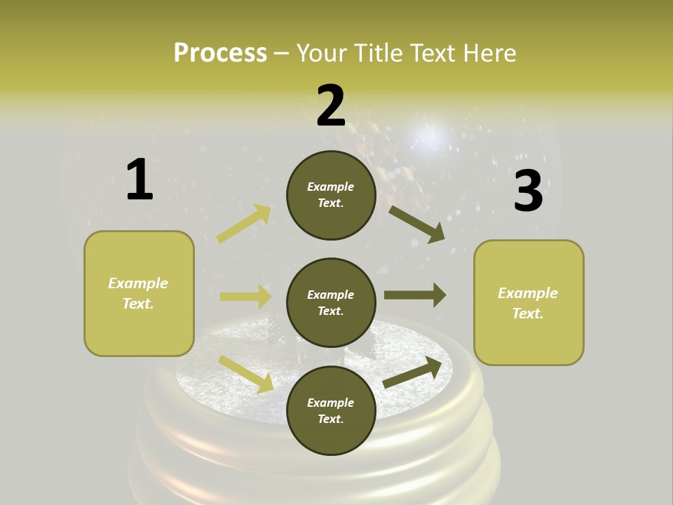 Flying Santa Snow Globe PowerPoint Template
