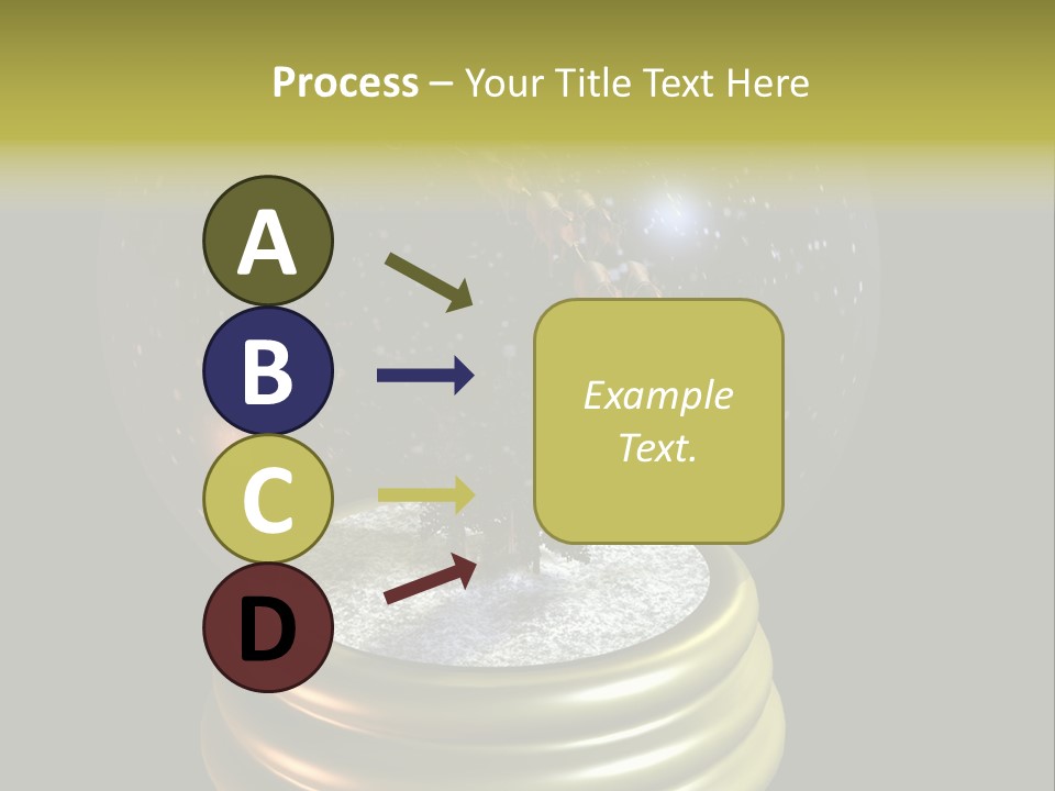 Flying Santa Snow Globe PowerPoint Template