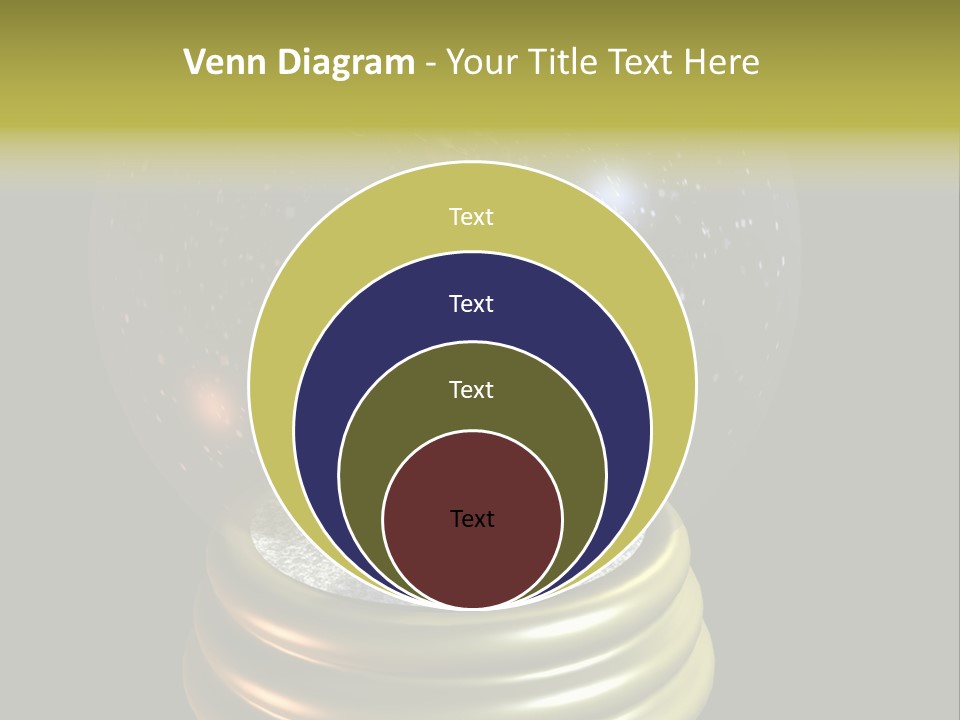 Flying Santa Snow Globe PowerPoint Template