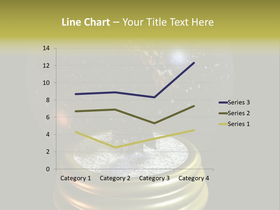 Flying Santa Snow Globe PowerPoint Template