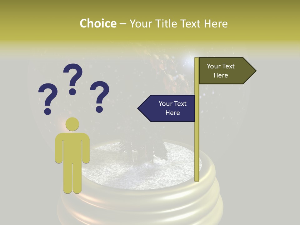 Flying Santa Snow Globe PowerPoint Template