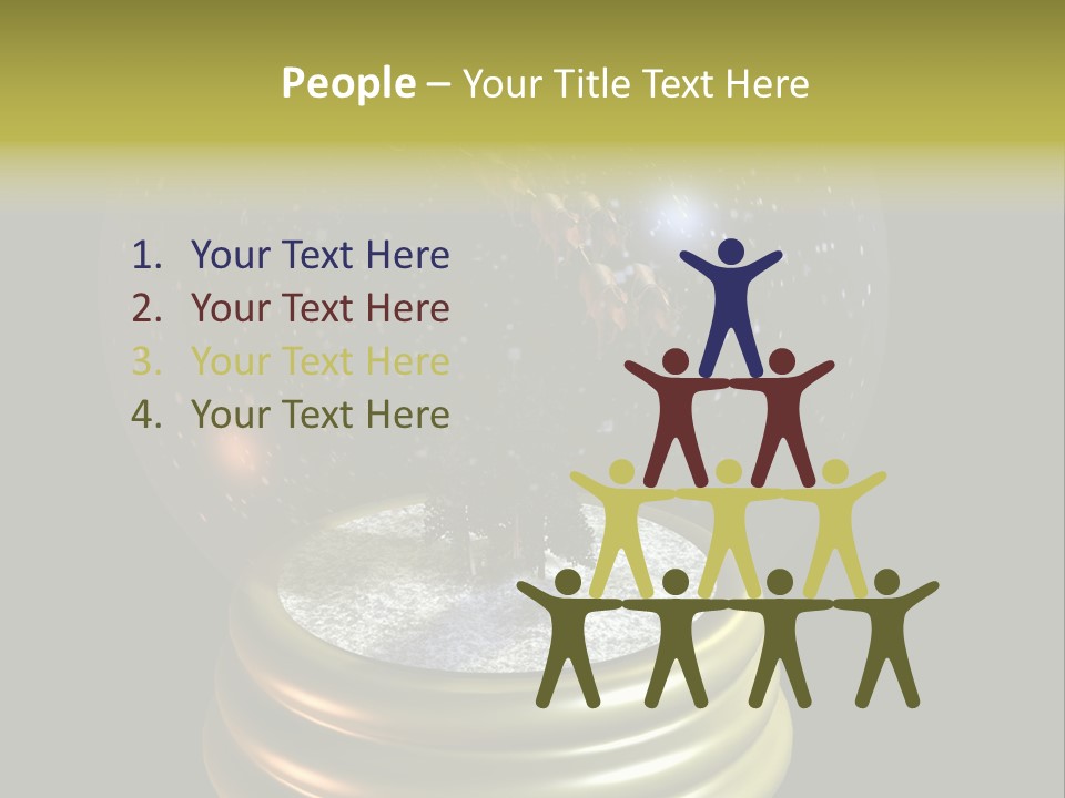 Flying Santa Snow Globe PowerPoint Template