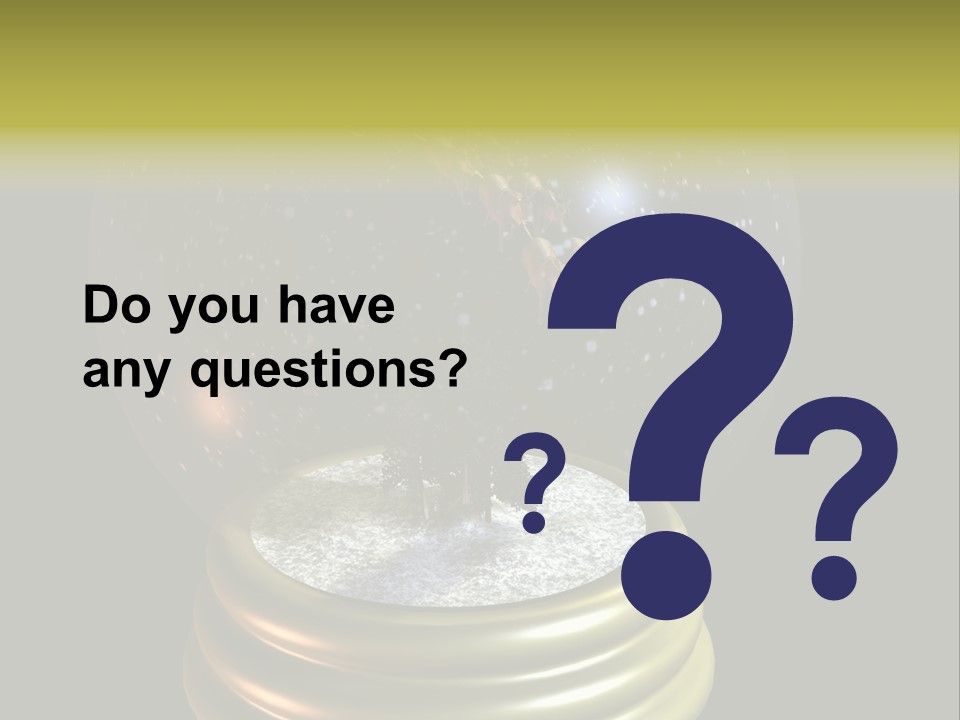 Flying Santa Snow Globe PowerPoint Template