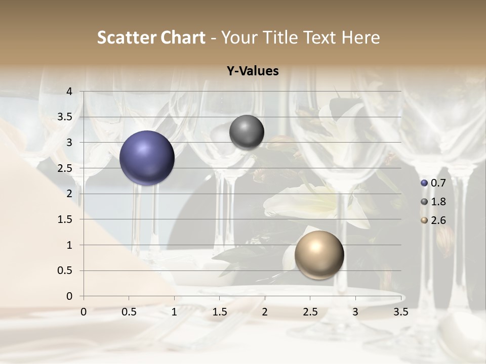 Table Preparing For After Wedding Ceremony Diner In Luxury Hotel's Restaurant. PowerPoint Template