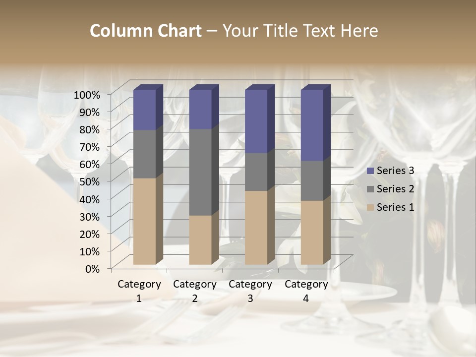 Table Preparing For After Wedding Ceremony Diner In Luxury Hotel's Restaurant. PowerPoint Template