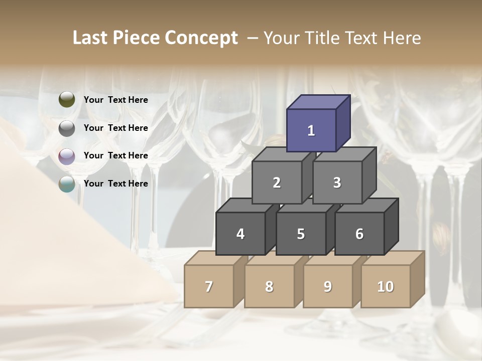 Table Preparing For After Wedding Ceremony Diner In Luxury Hotel's Restaurant. PowerPoint Template