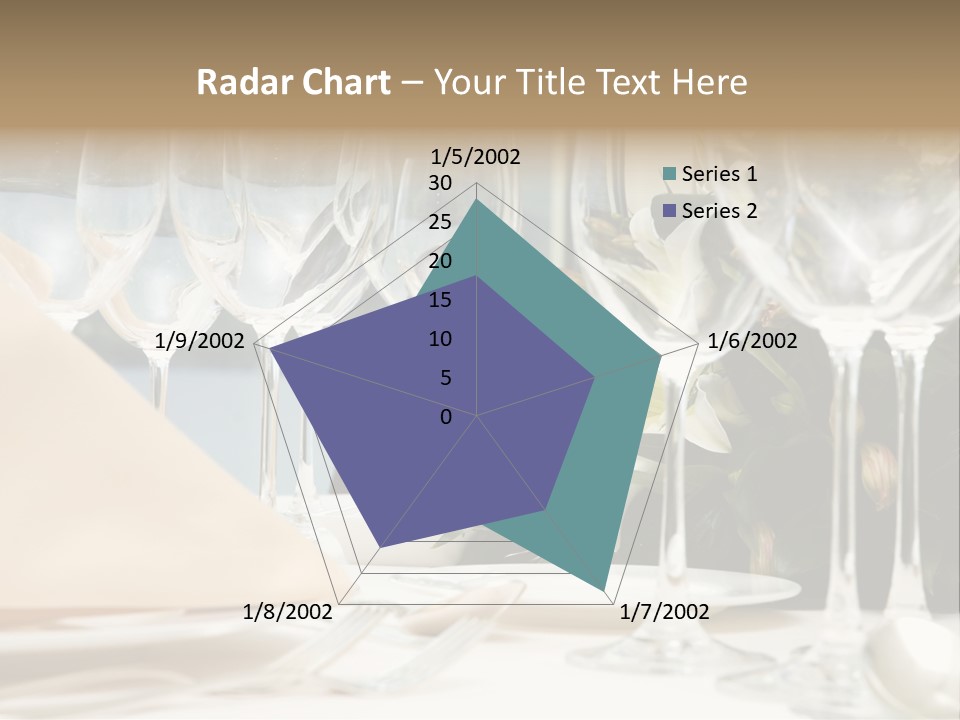 Table Preparing For After Wedding Ceremony Diner In Luxury Hotel's Restaurant. PowerPoint Template
