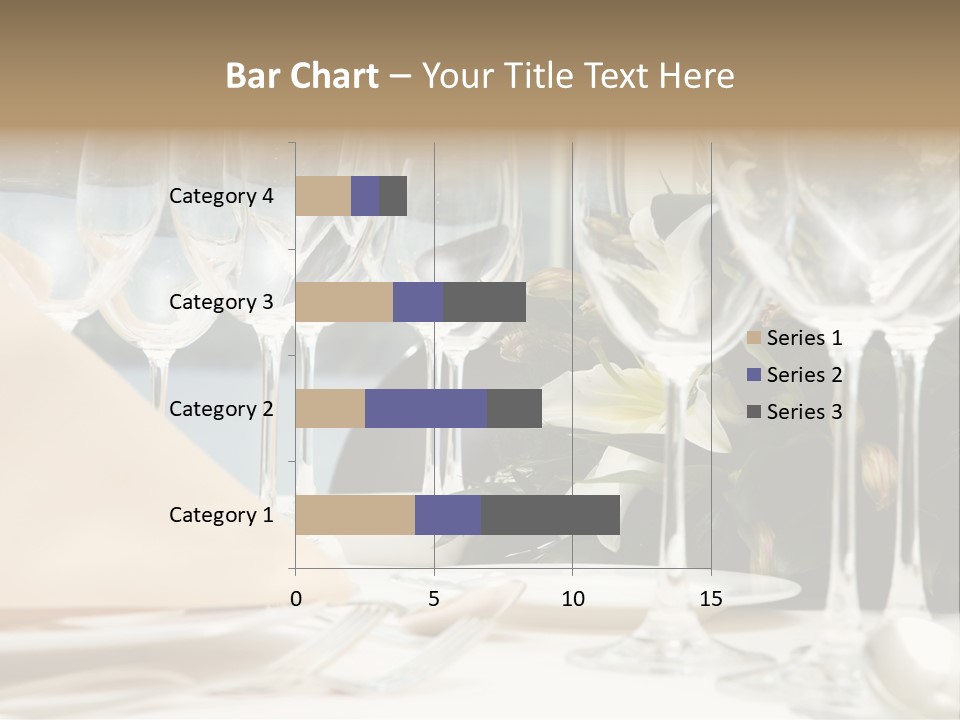 Table Preparing For After Wedding Ceremony Diner In Luxury Hotel's Restaurant. PowerPoint Template
