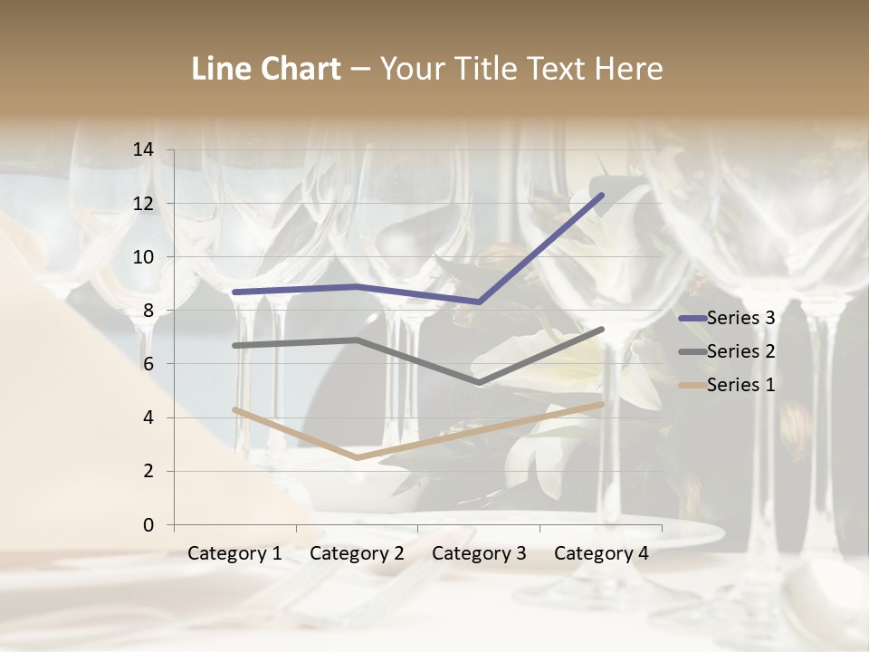 Table Preparing For After Wedding Ceremony Diner In Luxury Hotel's Restaurant. PowerPoint Template