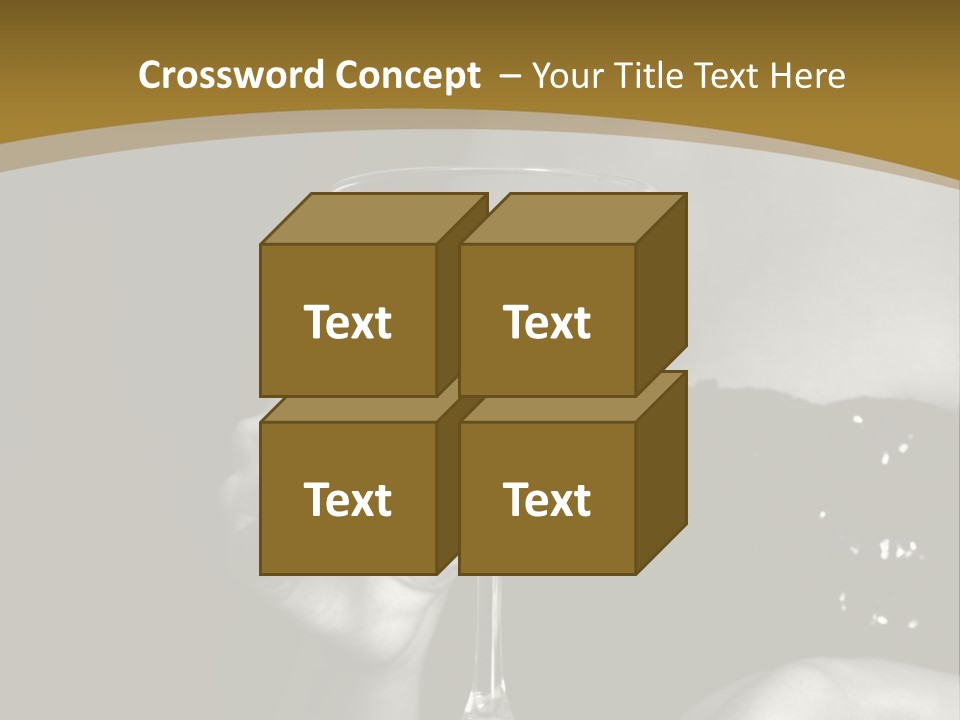 The Image Of A Glass From Martinis In A Female Hand On A Black Background PowerPoint Template