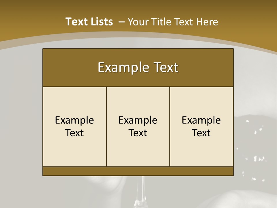 The Image Of A Glass From Martinis In A Female Hand On A Black Background PowerPoint Template