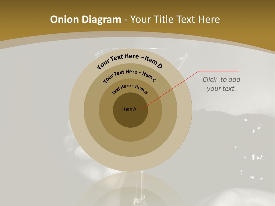 The Image Of A Glass From Martinis In A Female Hand On A Black Background PowerPoint Template