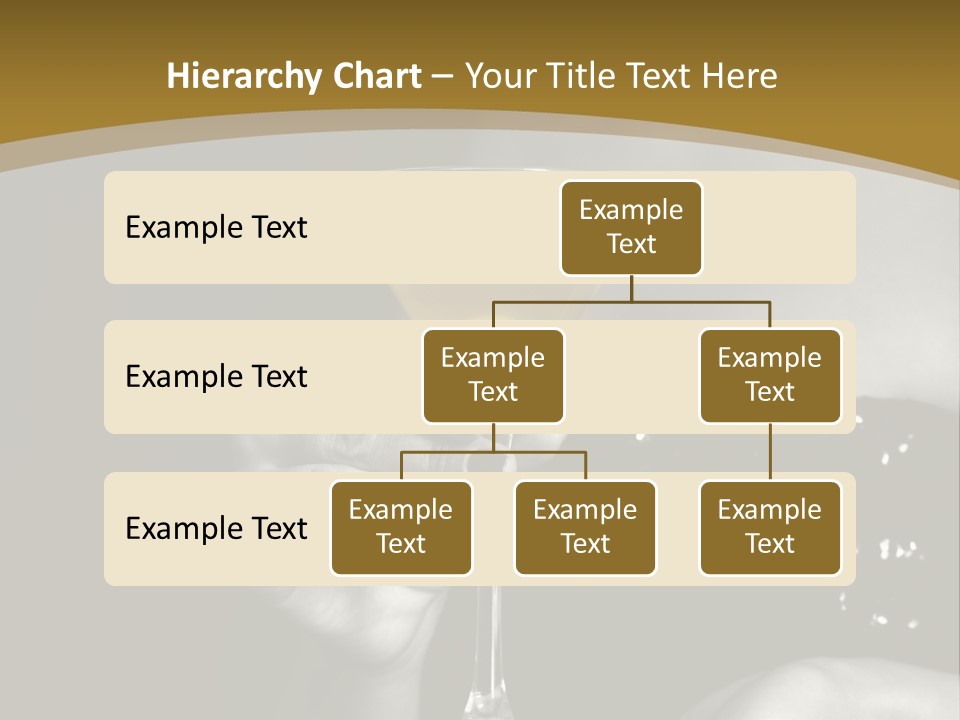 The Image Of A Glass From Martinis In A Female Hand On A Black Background PowerPoint Template