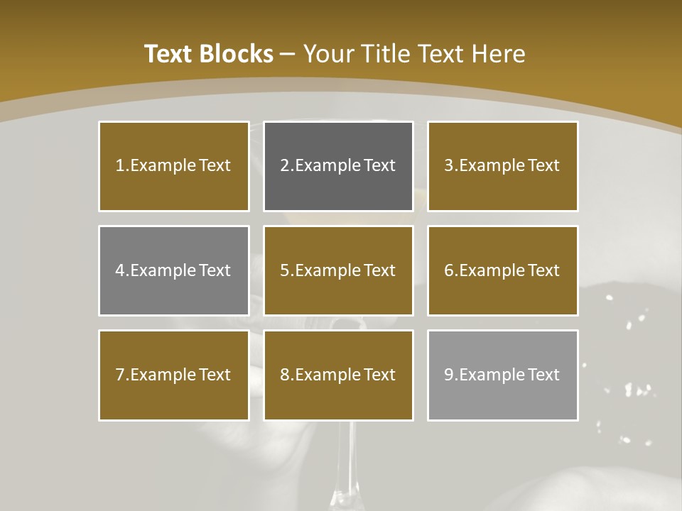 The Image Of A Glass From Martinis In A Female Hand On A Black Background PowerPoint Template