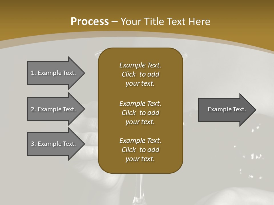 The Image Of A Glass From Martinis In A Female Hand On A Black Background PowerPoint Template