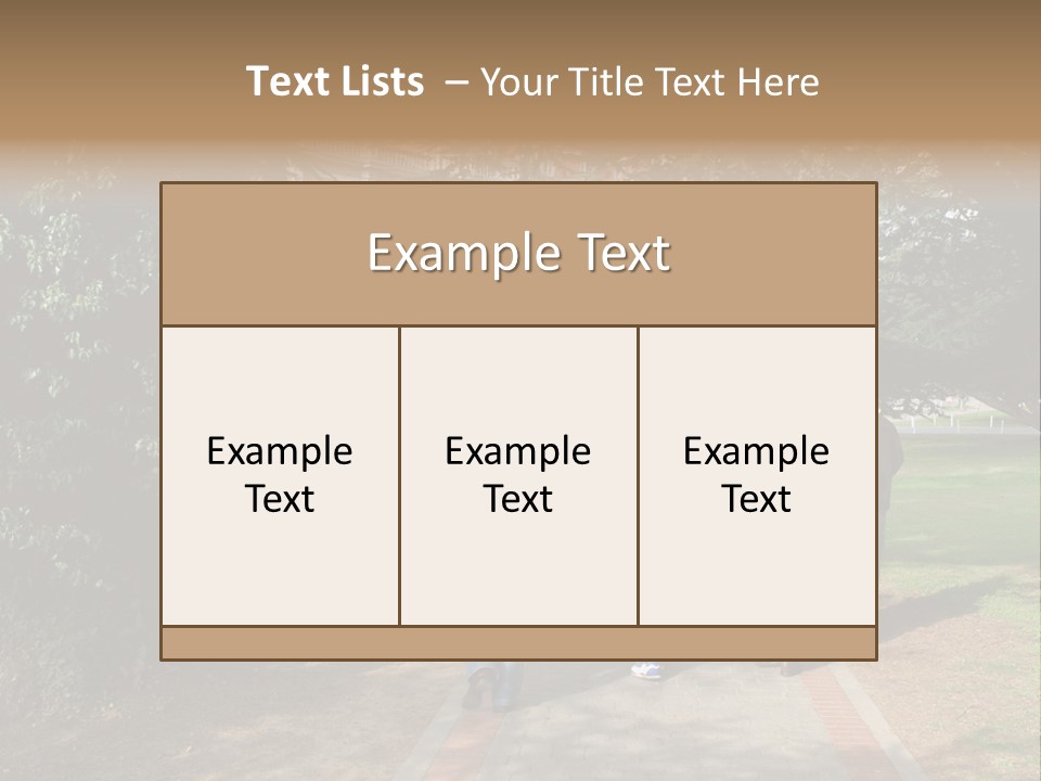 Students Walking To College PowerPoint Template