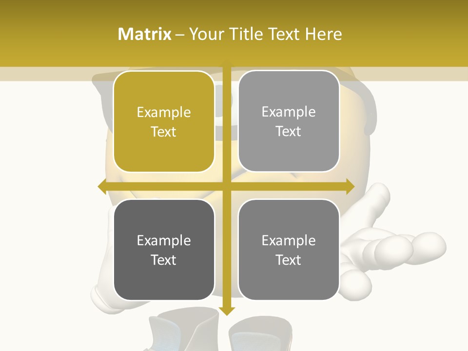Illustration Over White Of An Emoticon Guy Looking Confused. PowerPoint Template