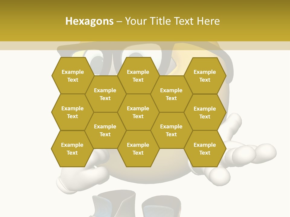 Illustration Over White Of An Emoticon Guy Looking Confused. PowerPoint Template