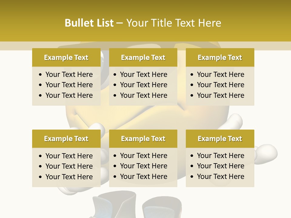 Illustration Over White Of An Emoticon Guy Looking Confused. PowerPoint Template