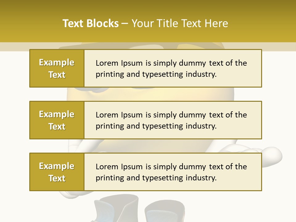 Illustration Over White Of An Emoticon Guy Looking Confused. PowerPoint Template