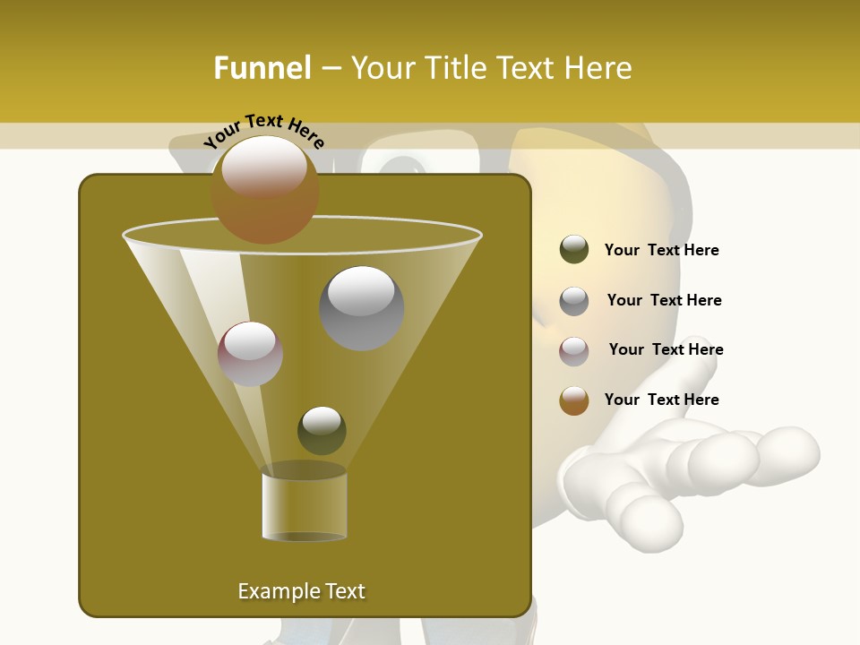 Illustration Over White Of An Emoticon Guy Looking Confused. PowerPoint Template
