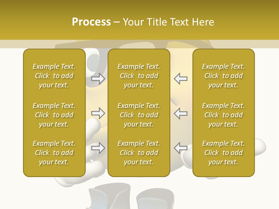 Illustration Over White Of An Emoticon Guy Looking Confused. PowerPoint Template