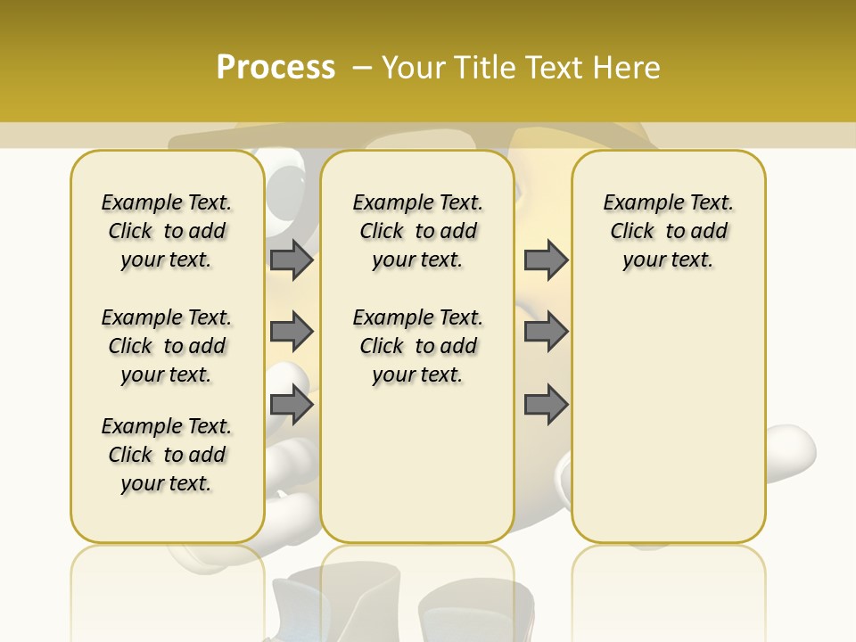 Illustration Over White Of An Emoticon Guy Looking Confused. PowerPoint Template