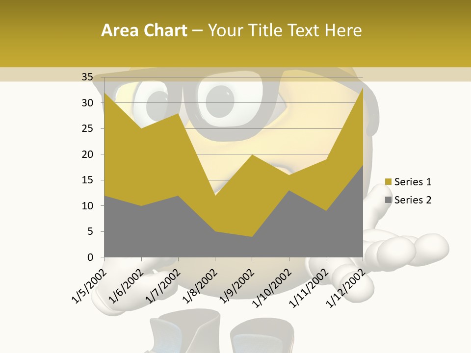 Illustration Over White Of An Emoticon Guy Looking Confused. PowerPoint Template