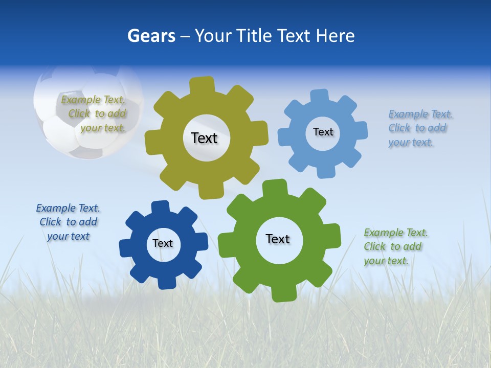 Father And Daughter On Computer PowerPoint Template