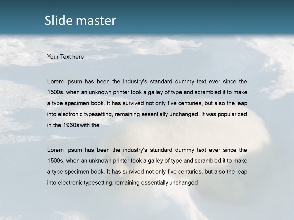 Baby Harp Seal Pup Enjoys Sun On Ice Floe In North Atlantic PowerPoint Template